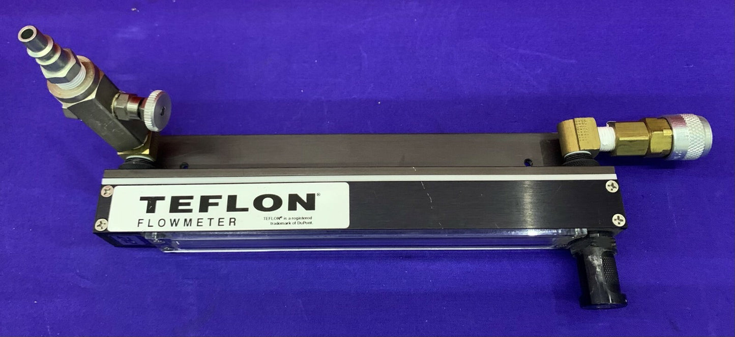 Teflon / Cole Parmer Valved Flowmeter TMR1-010457