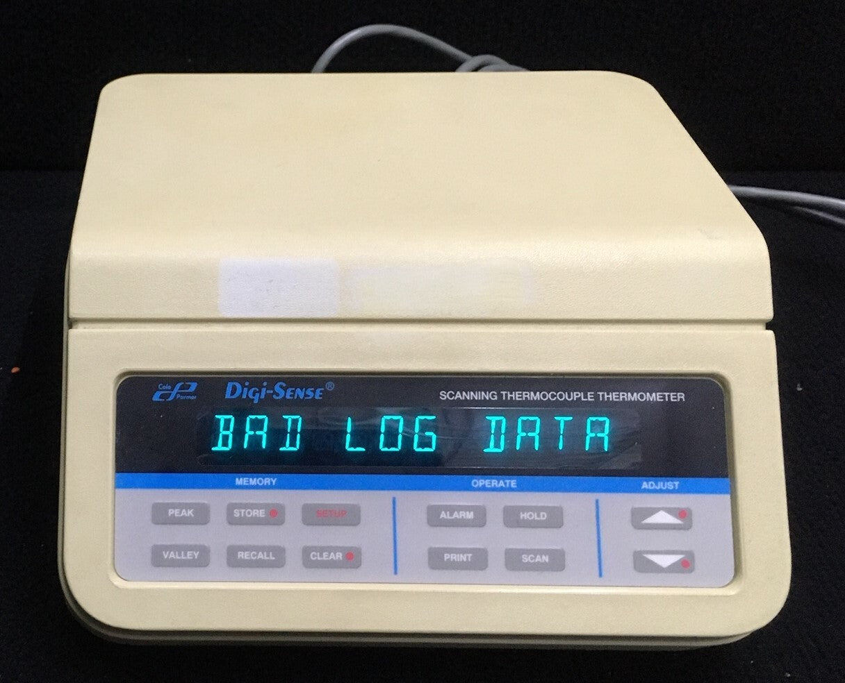 Cole-Parmer DIGI-SENSE 12 IINPUT SCANNING THERMOCOUPLE THERMOMETER  92800-10