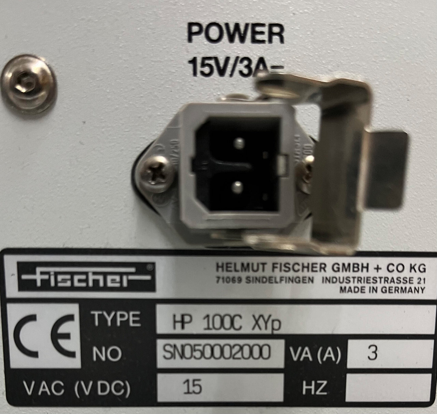 Helmut Fischer GMBH HP 100C XYP Nanoindentation MEASUREMENT SYSTEM-PARTS/REPAIR