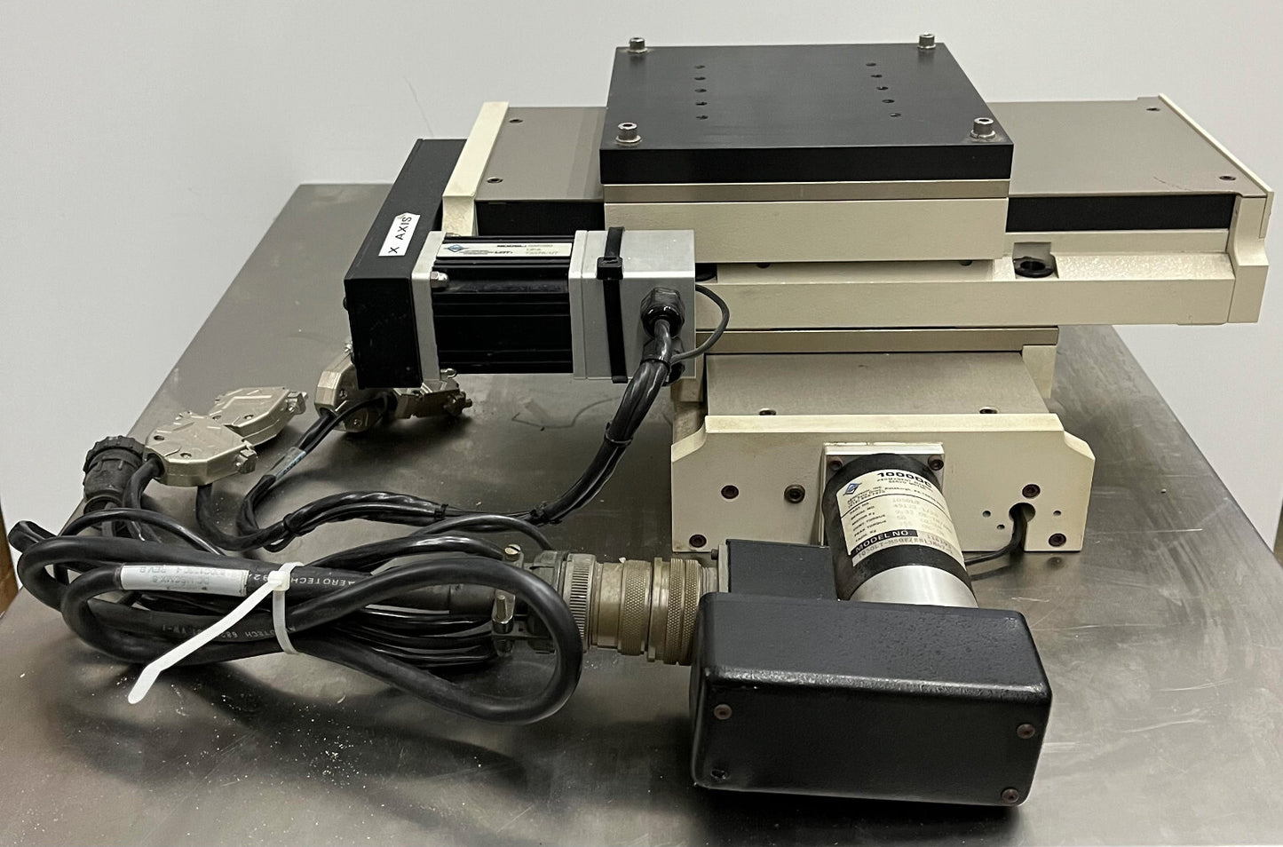 AEROTECH ATS20015 & 20015-40P MOTORIZED X-Y LINEAR STAGE APPROX 150MM 6" TRAVEL