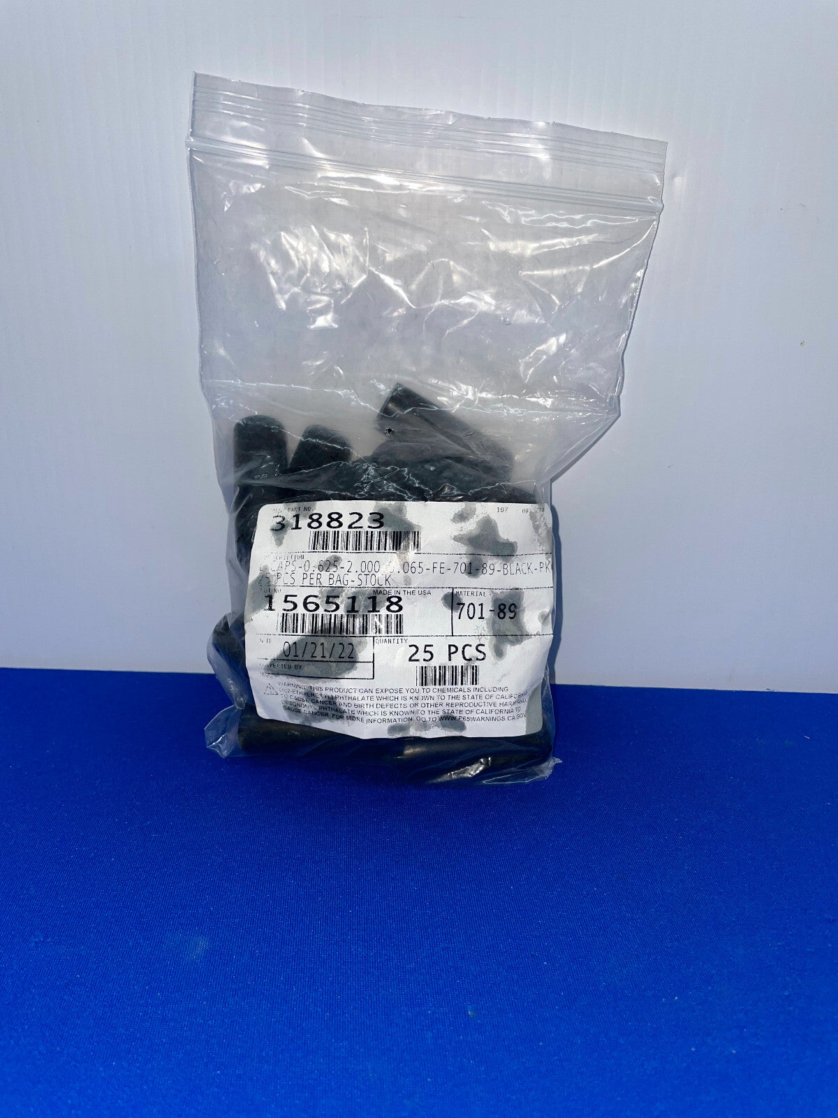 ROUND FLEXFIT GRIP CAPS, 0.625 ID X 2" LONG