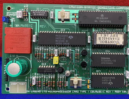JK LASERS マイクロプロセッサ カード E84A6951C REV1 タイプ 1 ボード
