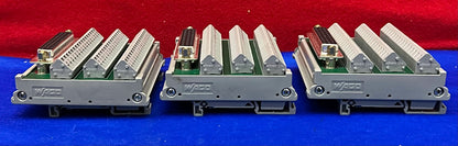 1 LOT QTY OF 3 - WAGO 50 Pin DIN RAIL MOUNT TERMINAL BLOCK