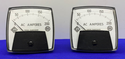 YOKOGAWA / BEHA AC AMPERES CURRENT TRANSFORMER 0-200 - 1 LOT QTY 2