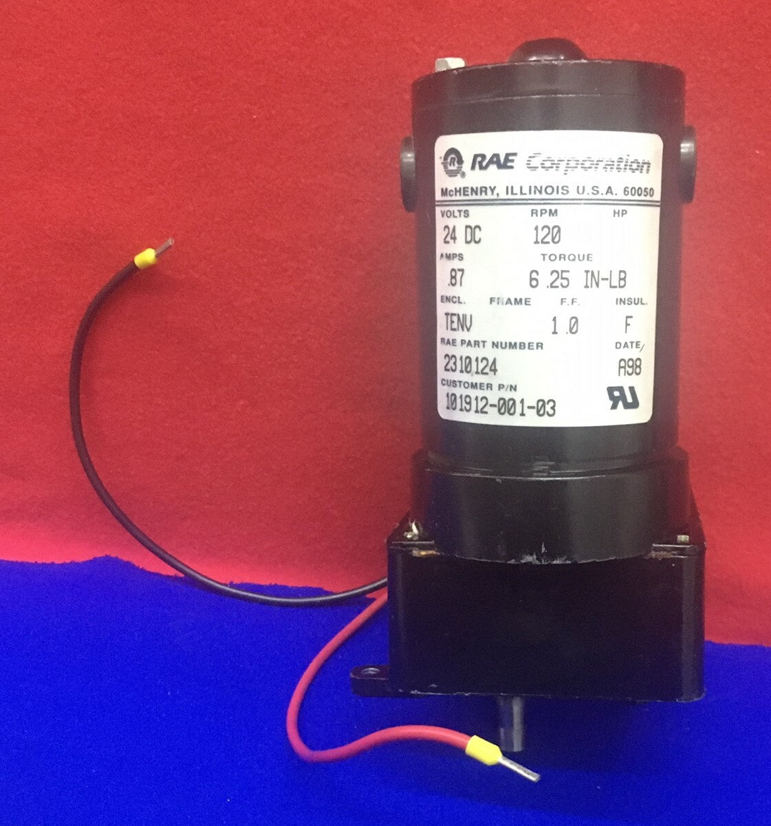RAE 2310124 / 101912-001-03 24DC giri/min 120