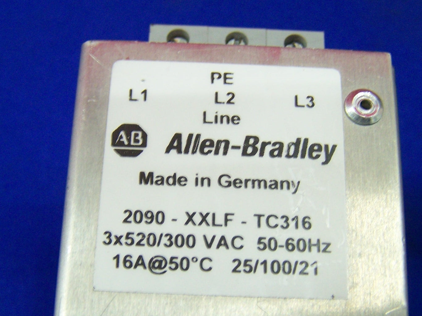 Allen-Bradley Allen Bradley AB 198778-Q01 2090-XXLF-TC316 BRUSHLESS LINE FILTER