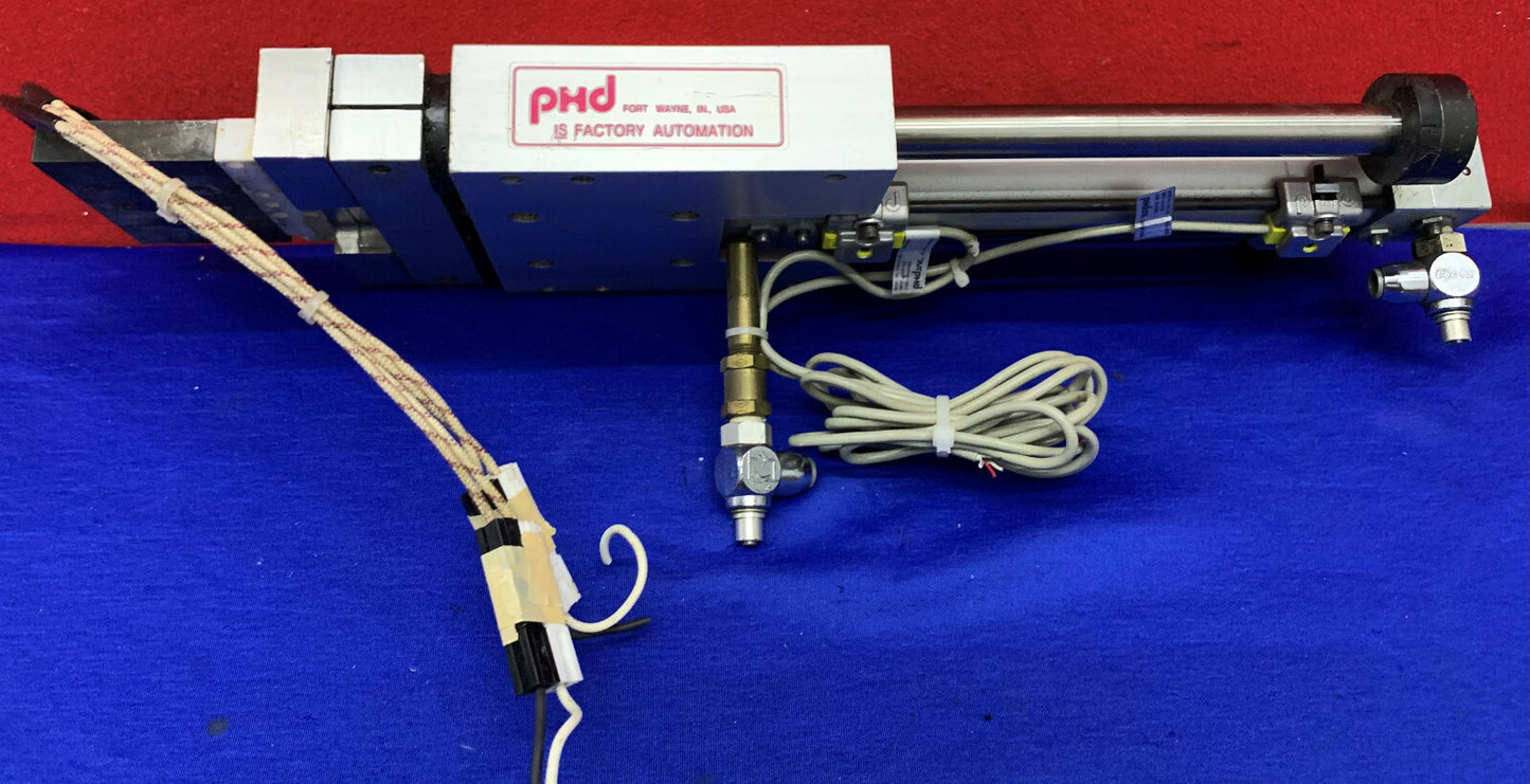 PHD SED23X6-AE-BR-DB-E-PB-U7 Slide Cylinder w/(2) 17503-1-06 & (2) 17000-32-9