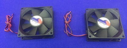 1 LOT QTY OF 2 - EUPHONEE ELECTRONICS DC BRUSHLESS FANS 12V 0.20A