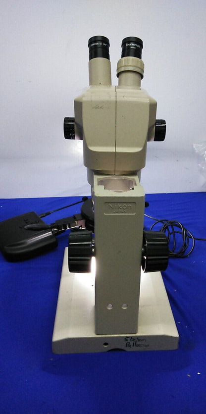 Olympus SZ30 Track Stand Microscope with LED Ring Light 9-40X Magnification