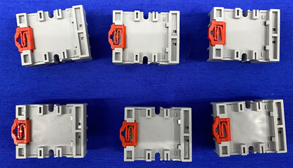 1 LOT QTY 6 - DAYTON ® 5X852M DIN RAIL MOUNT RELAY SOCKET