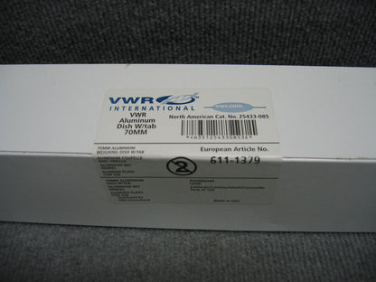 VWR USA # 25433-085, EU# 611-137 VWR® VWR® Piatto monouso in alluminio ondulato e linguetta