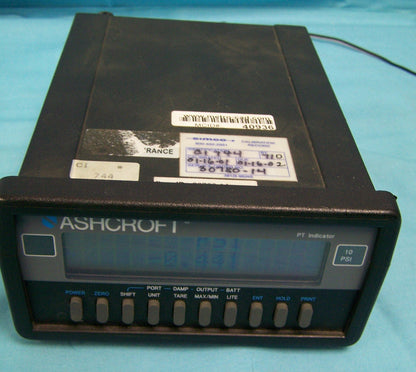 Ashcroft® PT DIGITAL PRESSURE INDICATOR BENCH TOP TEMP RANGE 32° to 120°F