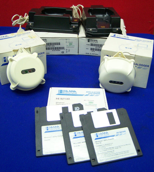 HANNA QTY 1 HI140BH & HI140AH DATA LOGGERS QTY 1 HI92140 SOFTWARE QTY 2 HI90140