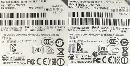 SYMBOL MOTOROLA BARCODE SCANNER LS3578 met OPLAADSTATION - 1 PARTIJ HOEVEELHEID 2