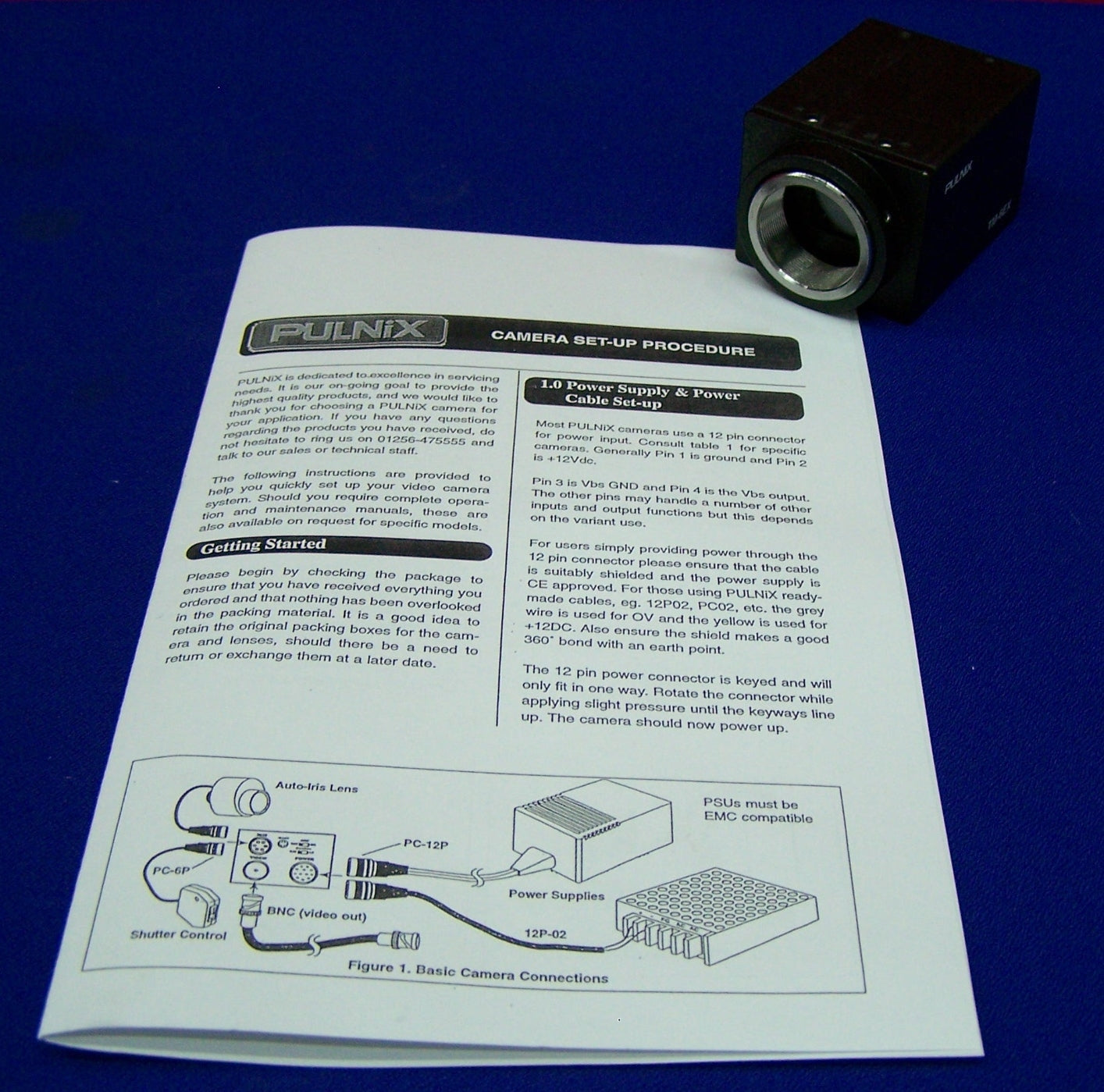 PULNIX TM-6EX CAMERA HIGH RESOLUTION CCD MONOCHROME VIDEO