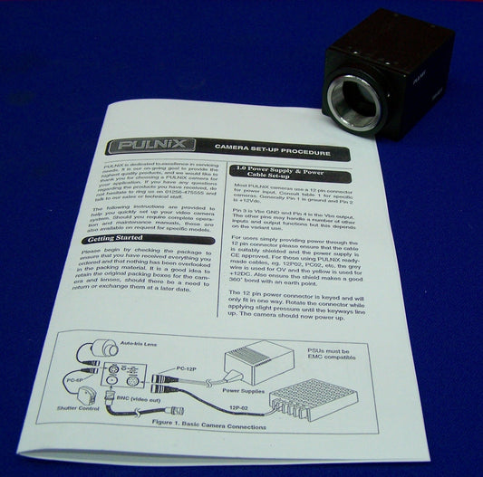 PULNIX TM-6EX CAMERA HIGH RESOLUTION CCD MONOCHROME VIDEO