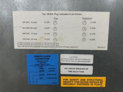 THERMO ELECTRON CORPORATION / REVCO ULT2583-9SI-D37 FREEZER. 208/230 V 60 HZ