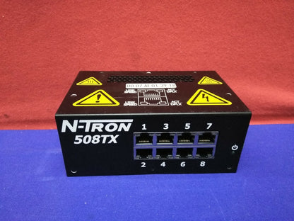 N-TRON 508TX INDUSTRIAL ETHERNET SWITCH 8 PORT