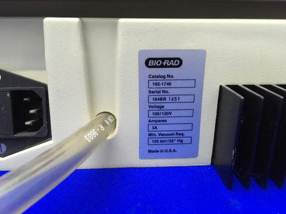 BIO-RAD 543 / CATALOG NO 165-1740,GEL SLAB DRYER,SN 184BR 1451,VOLTAGE 100/120V