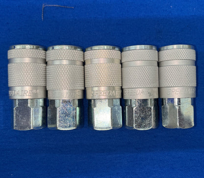 SPEEDAIRE QUICK CONNECT HOSE COUPLING 1/4” HOSE FITTING SIZE - 1 LOT QTY 5