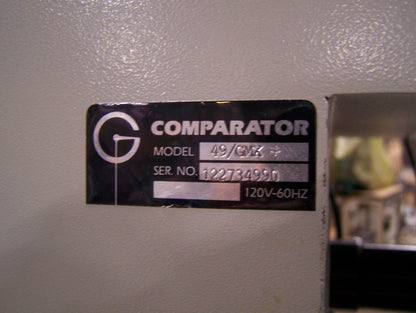 GAGE MASTER SERIES FORTY 49-GMX OPTICAL COMPARATOR INSPECTION EQUIPMENT ACU-RITE