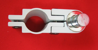 MODEL 25-42 SINGLE MOUNT 1.5"- 1 1/4" ADJUSTABLE  POLE CLAMP W/ 3/4" PIVOT PIN