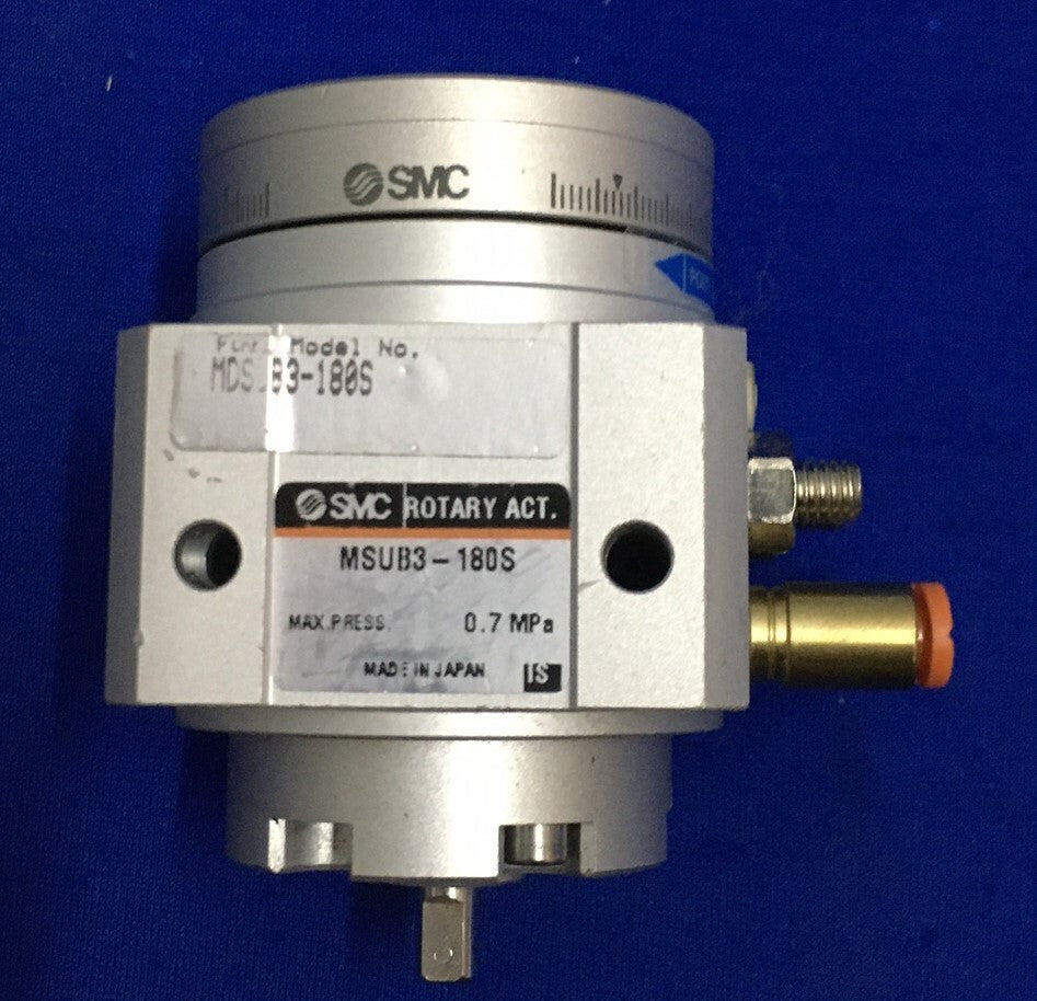 SMC MSUB3-180S MAX.PRESS. 0.7 MPa MSU ROTARY ACTUATOR WITH TABLE