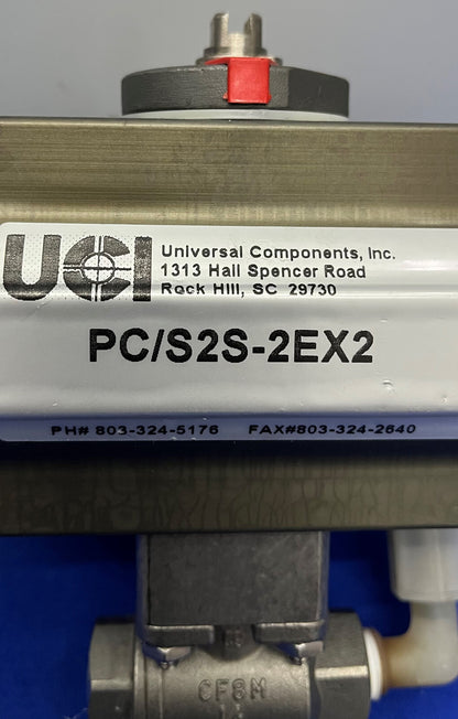 UNIVERSAL COMPONENTS PC/S2S-2EX2 ACTUATED VALVE w/ N4S-EX2 - LOT OF 2