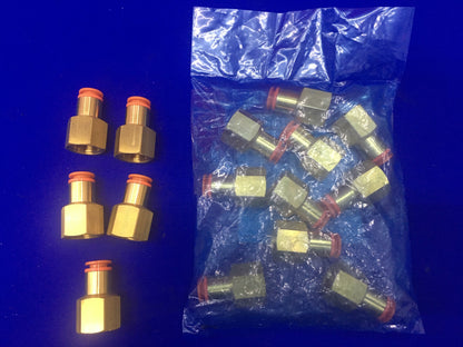 QTY 15 SMC KQ2F11-37 FEMALE CONNECTOR FITTINGS