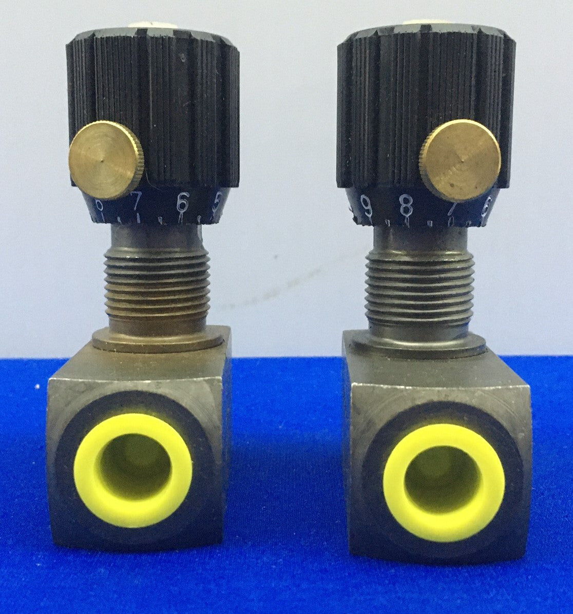 1 LOT QTY OF 2 - FLUTEC DRV-08-01.1/0 / DRV080110 FLOW CONTROL VALVE 1/4"