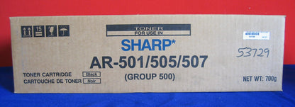 SHARP AR-501/505/507 TONER CARTRIDGE BLACK (GROUP 500) NEW IN BOX