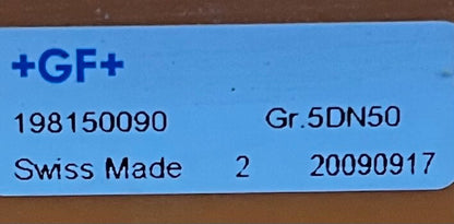 GEORG FISCHER +GF+ PVC-U TYPE 025 EPDM PNEUMATIC DIAPHRAGM PN10 2"DN50 199025756