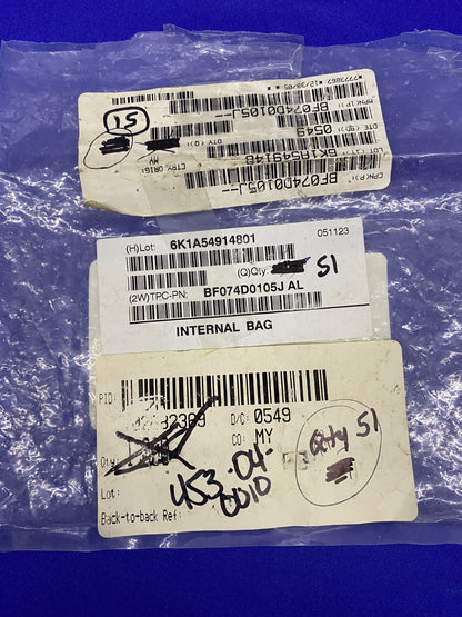 BF074D0105J FILM CAPACITORS 1UF 5% 63VDC RADIAL - 1 PACKAGE QTY 51
