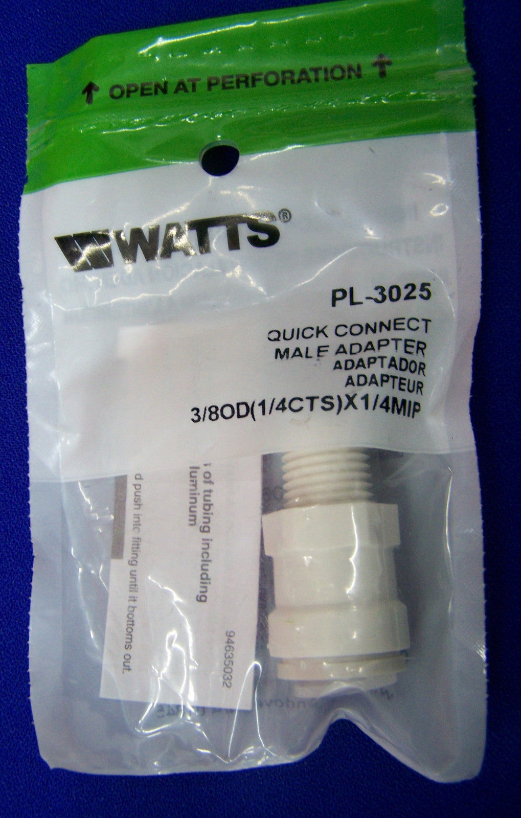 WATTS 1 LOT/QTY 2-PL-3005, QTY 1-PL-3023, QTY 1-PL-3025,QTY 1-PL-101