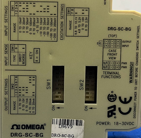 OMEGA DRG-SC-BG BRIDGE INPUT SIGNAL CONDITIONER