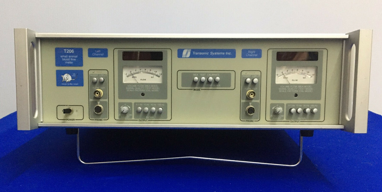 TRANSONIC SYSTEMS T206 SMALL ANIMAL BLOOD FLOW METER