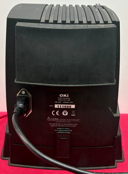 OKI FUME EXTRACTION BVX-100 BENCH TOP (MISSING BOTTOM STAND w/HOSE)