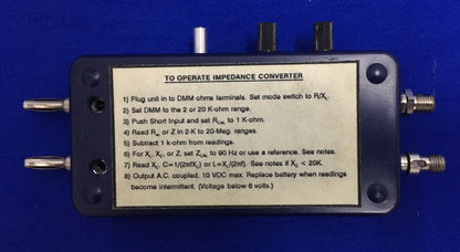 OHMIC INSTRUMENTS IC-60 / IC 60 IMPEDANCE to OHM CONVERTER R-CAL TO  1 KΩ