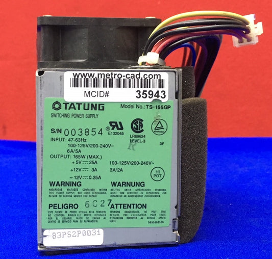 FOR PARTS / REPAIR TATUNG TS-165GP SWITCHING POWER SUPPLY FOR COMPUTER