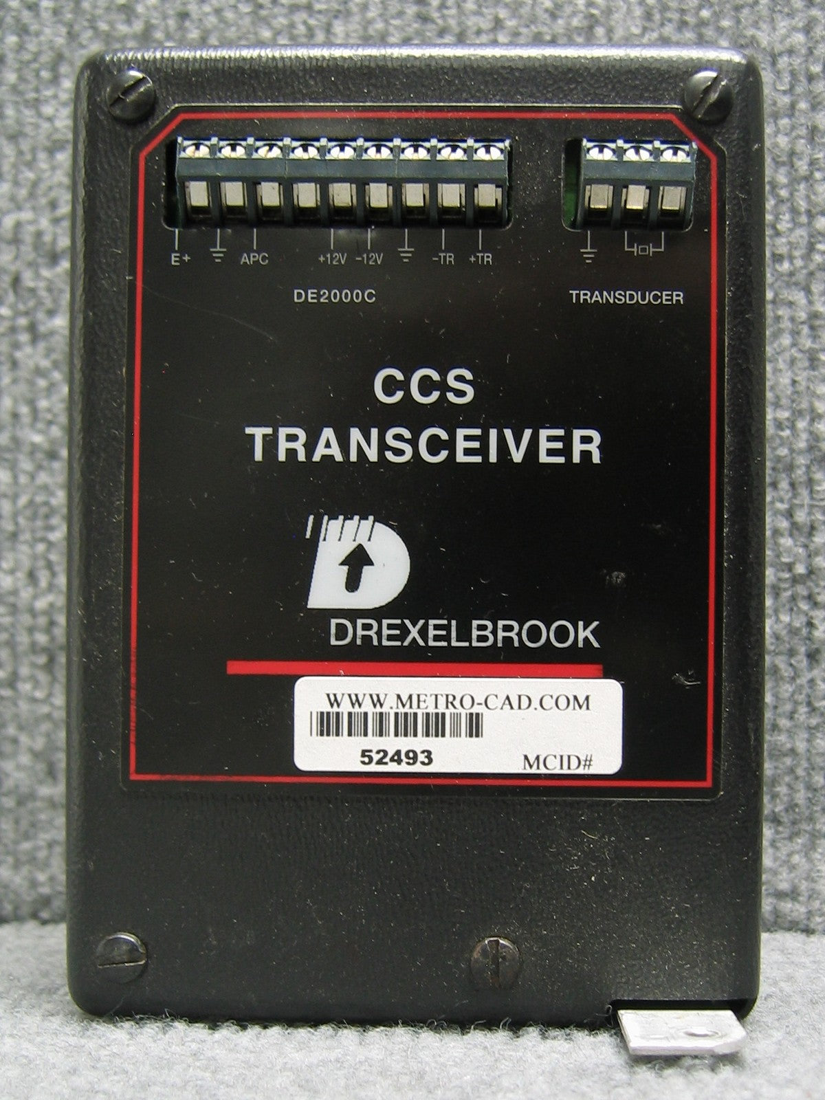 DREXEL-BROOK CCS TRANSCEIVER LEVEL CONTROL MODULE   40C-100-1 DC VOLTAGE + - 12V