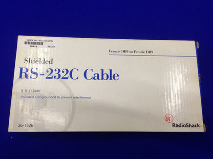 RADIO SHACK RADIOSHACK 26-152B CAVO RS-232C FEMMINA DB9 A FEMMINA DB9 6FT