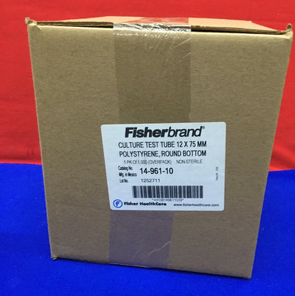 1 PAKET MIT 1000 RÖHRCHEN / FISHER HEALTHCARE 14-961-10 KULTURTESTRÖHRCHEN