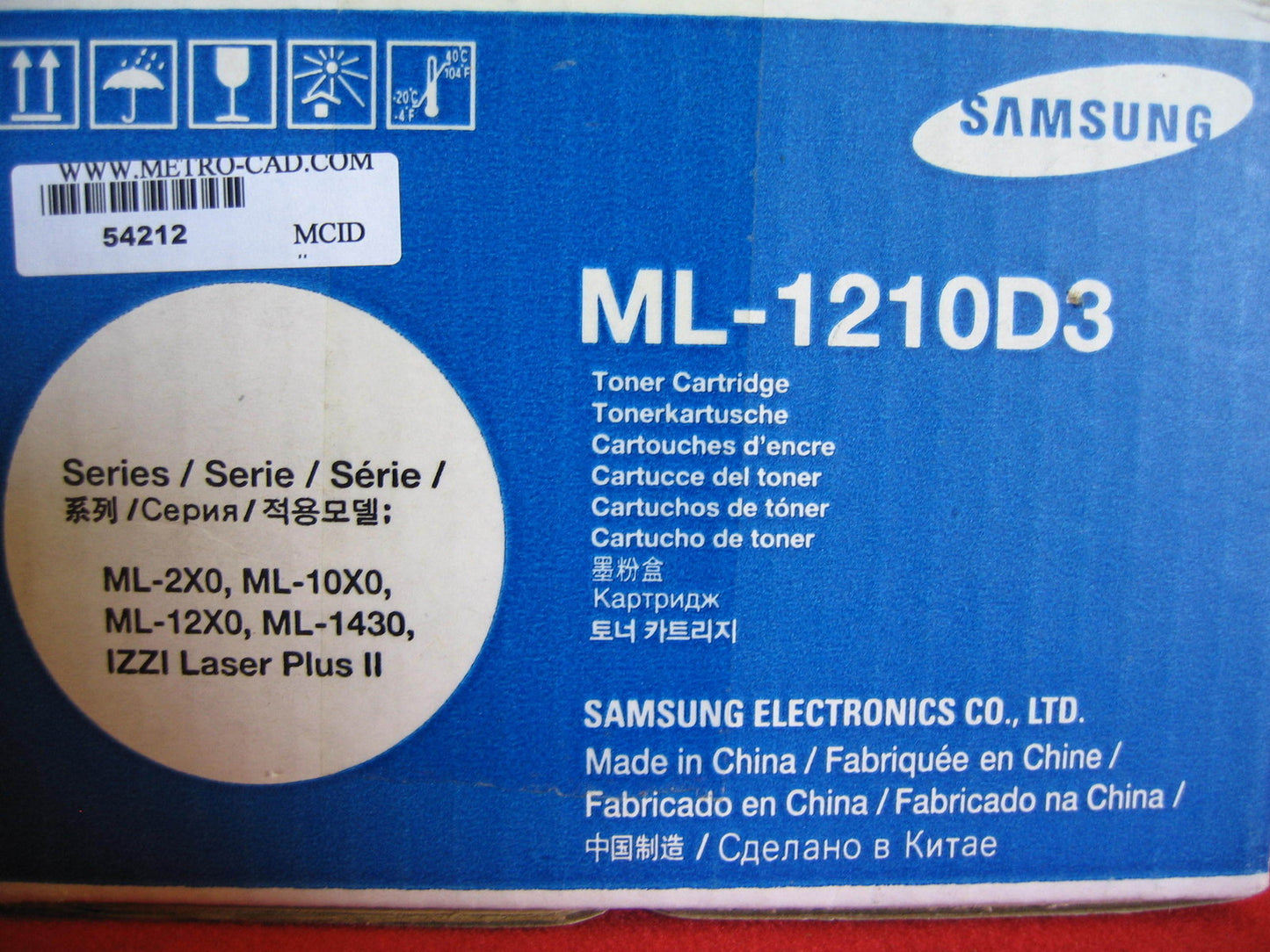 SAMSUNG ML-1210-D3/SEE SN QE21BSAP300045 TONER CARTRIDGE OPEN BOX FOR INSPECTION