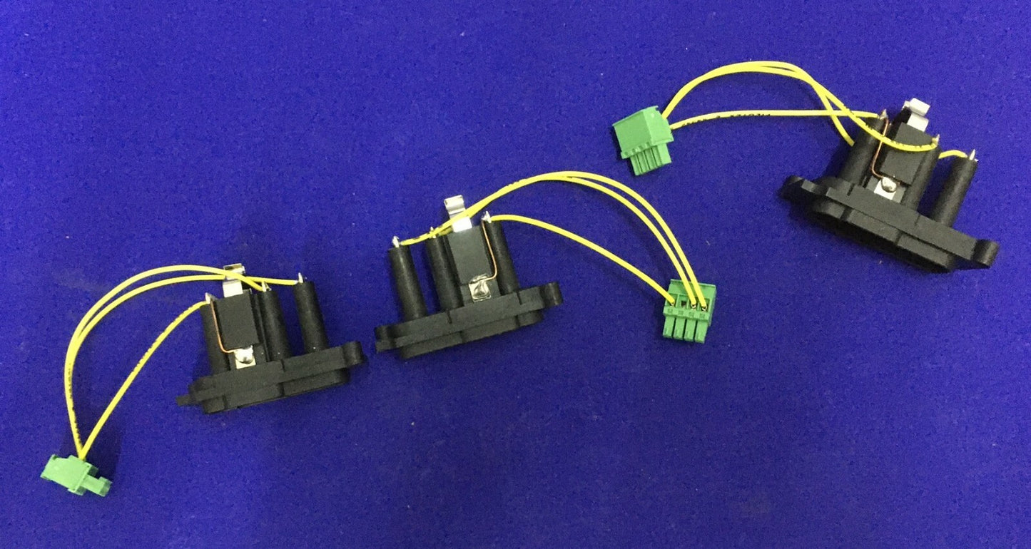 LOT OF 3 B/BRAUN / AESCULAP ®,XG650832 OUTPUT SOCKET MONOPOLAR 2 WITH CABLE