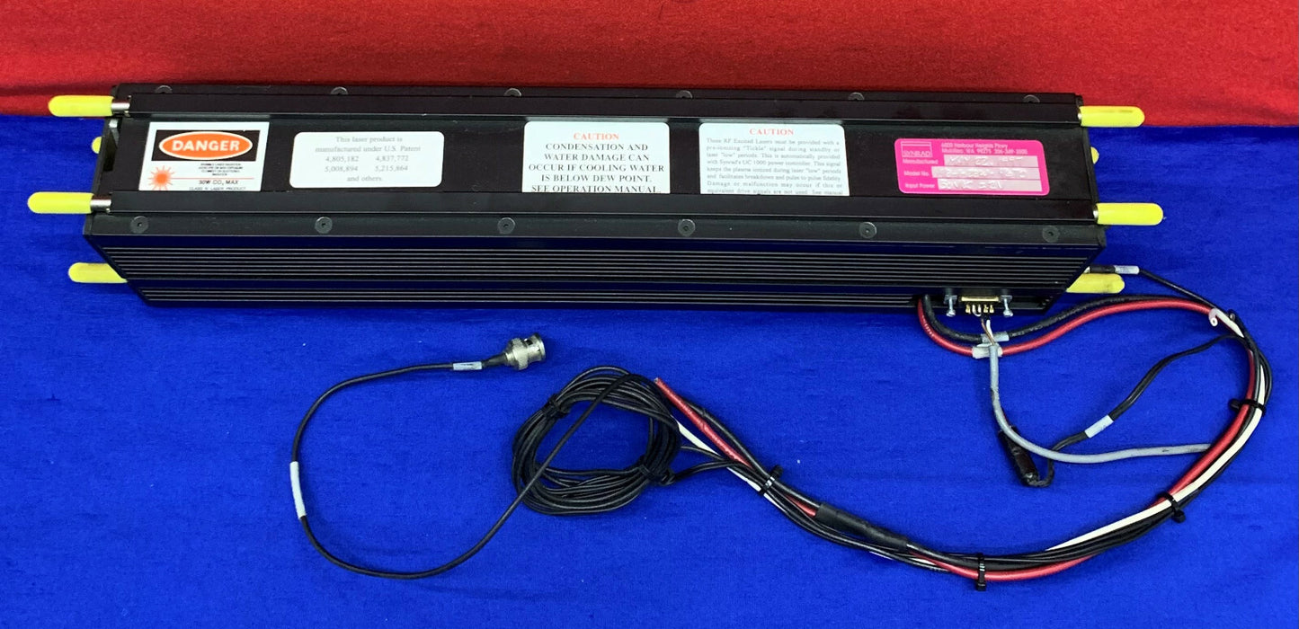 Synrad H 48-1-28W 4670 Gas Laser 30VAC 10.6 m (common) or 9.3 m  PARTS /REPAIR