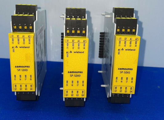 WIELAND SP-SDIO84-P2-K-C / SP-SD10 SAFETY CONTROLLER B-02 SELLING AS 1 LOT QTY 3