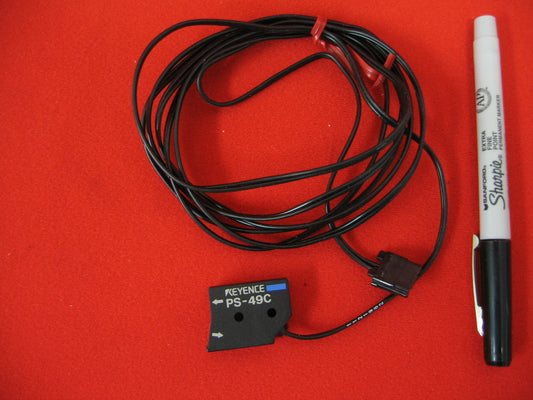 KEYENCE PS-49C PHOTOELECTRIC SENSOR O-RING DETECTION FOR AUTOMATION NIB