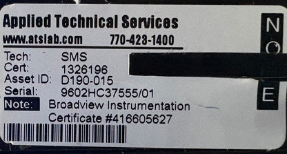 BROOKS MASS FLOW SENSOR 5860E SERIES - ITEM APPEARS TO HAVE BEEN REPAIRED