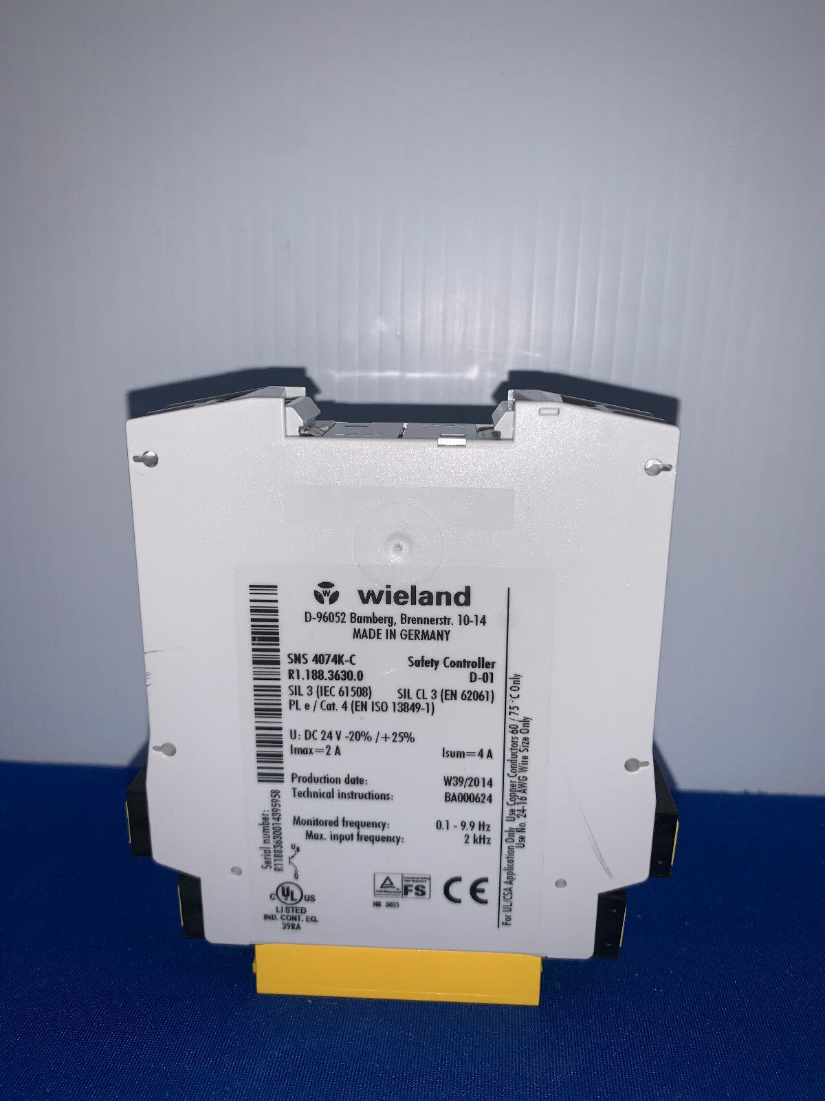 WIELAND SNS 4074K-C SICHERHEITSSTEUERGERÄT D-01