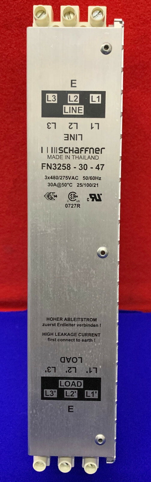 SCHAFFNER POWER LINE FILTER FN3258-30-47
